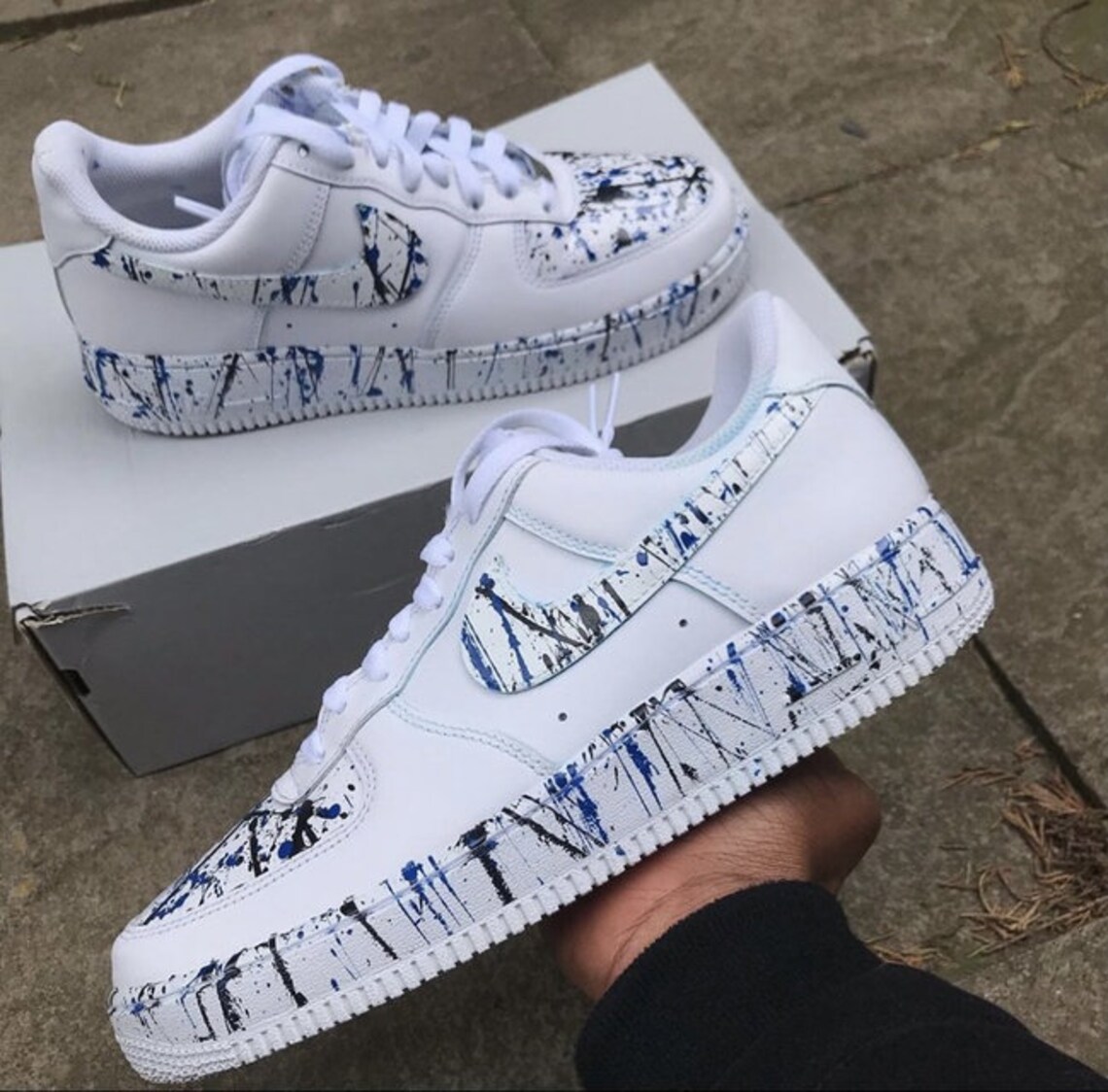 splatter paint air force 1