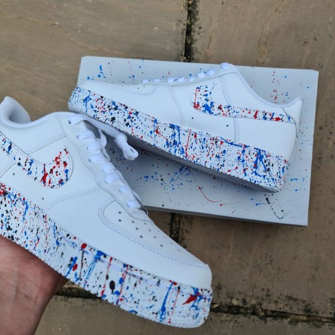 air force 1 splatter paint