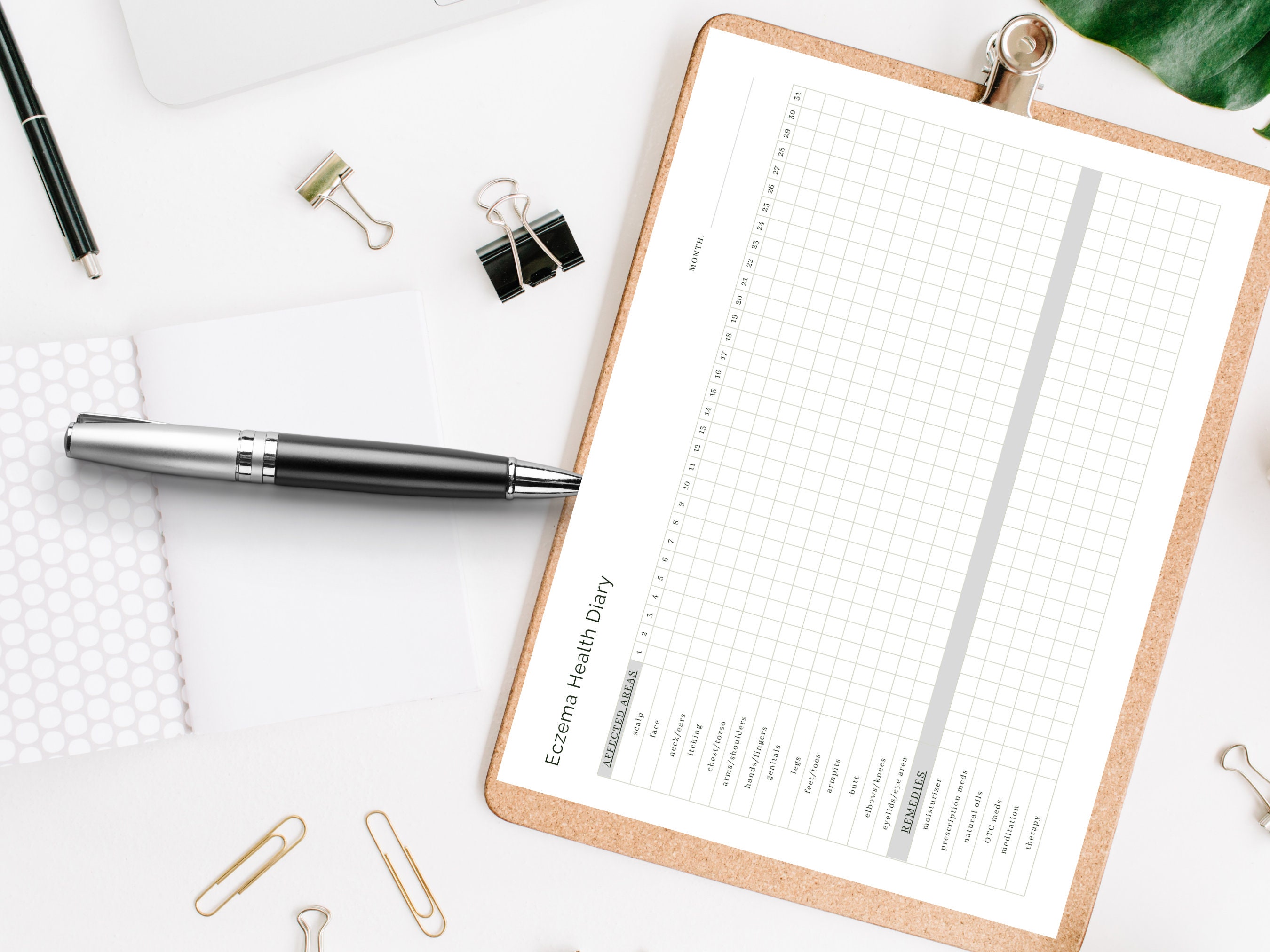 Ultimate Eczema Symptom Tracker Eczema Health Diary Etsy Australia