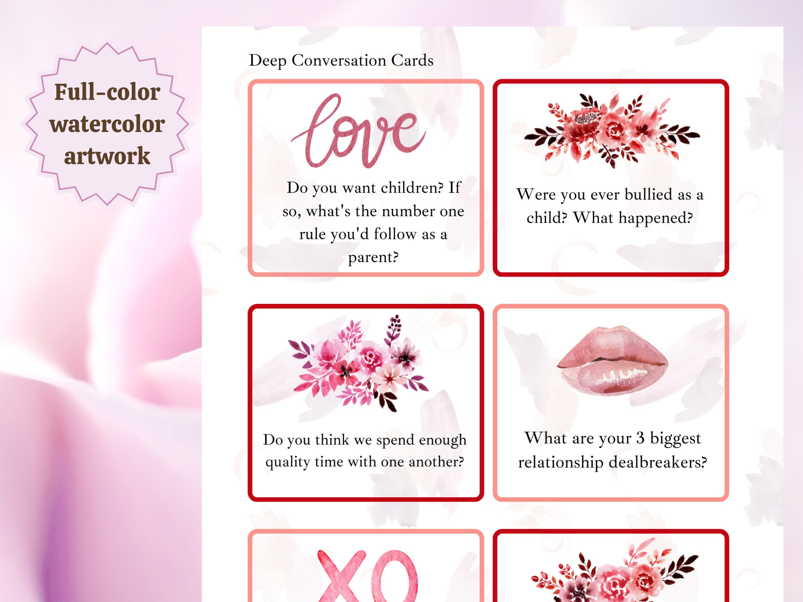 120 Date Night Conversation Cards Romantic Conversation Starters ...