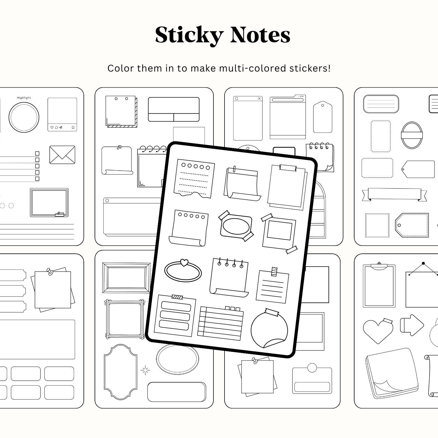 Tracable Stickerdds Prinable 1800+ No Trace Stickers for Remarkable Paper Pro | .rmdoc Files | 97 ...