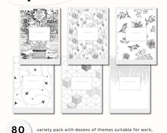 80 Supernote Notebook Covers | Multiple Use Cases | Dozens of Themes for 2026 | Minimalist Design