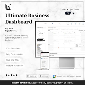 2026 ビジネスダッシュボード | 2026 ミニマリスト中小企業向けOS | 100種類以上のテンプレート | Notionビジネスプランナー - 高度な機能