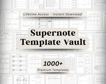 1000+ Supernote Template Vault | 2026 Edition | For Life, Work, Business, School & Fun  | Lifetime Access  | for Manta, Nomad