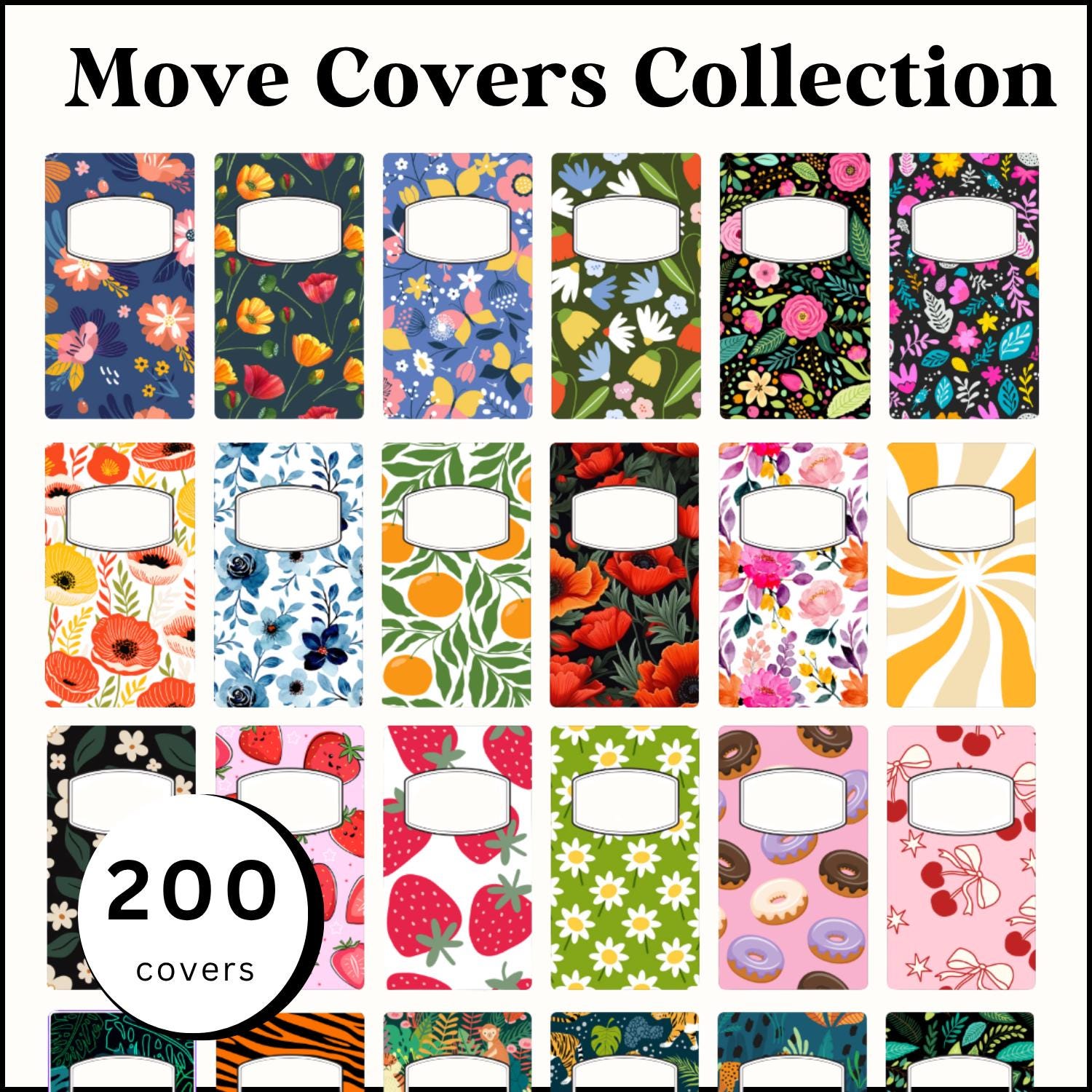 Move Action Cover 200 Covers for Remarkable Paper Pro Move | Multiple Themes | Notebook ...