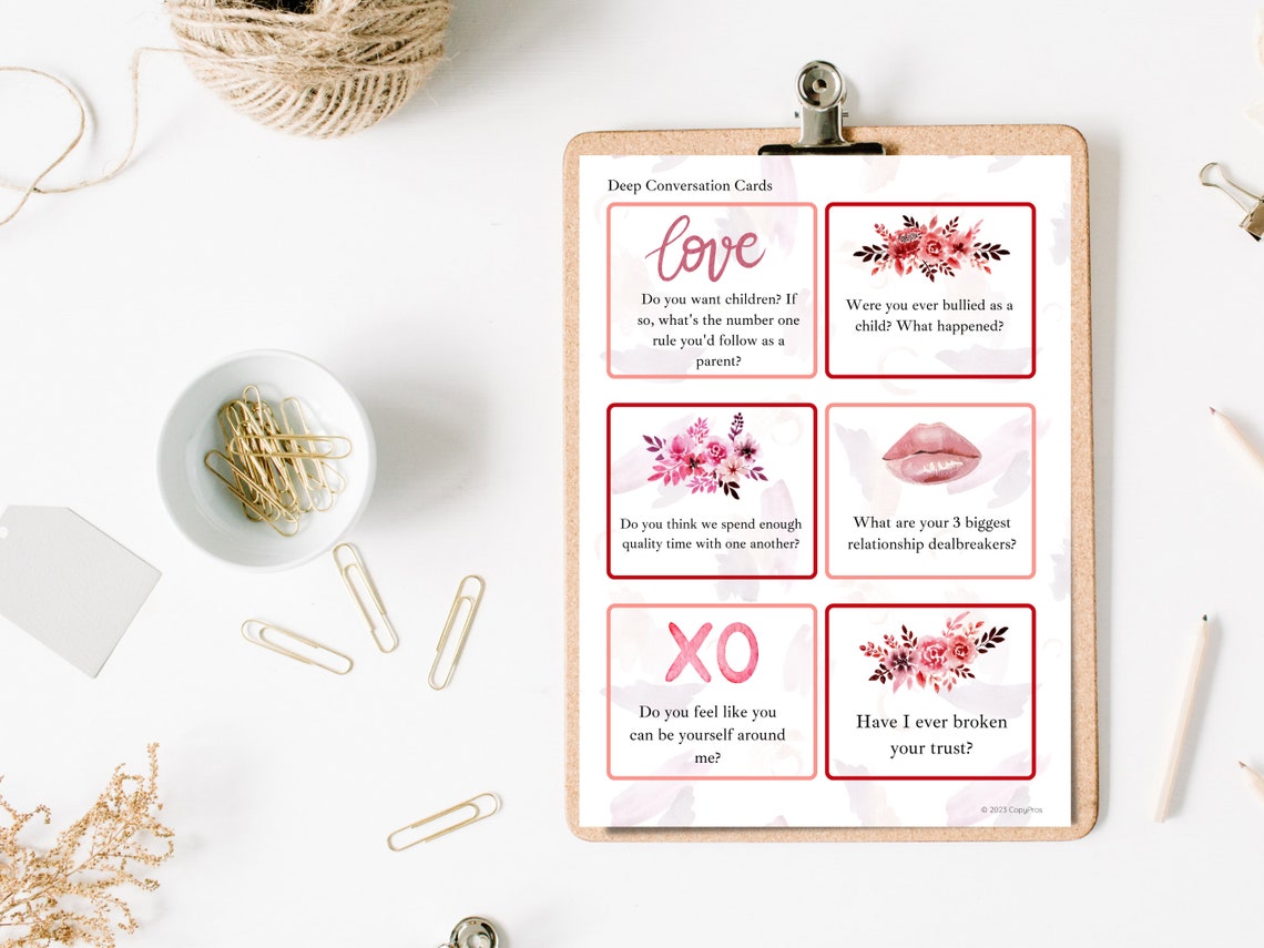 120 Date Night Conversation Cards Romantic Conversation Starters ...