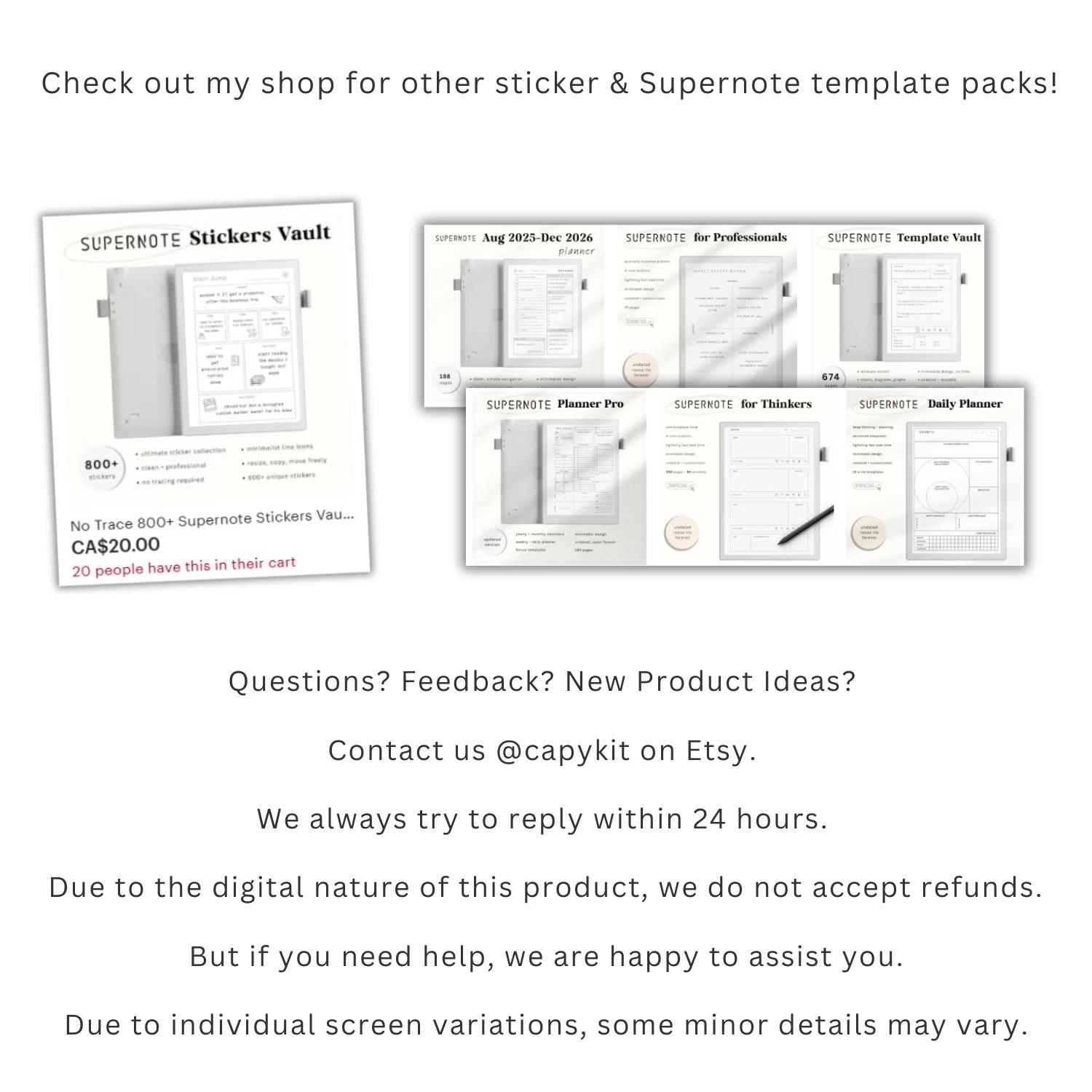 Supernote Map Template Supernote Diagram Stickers Kit | No Tracing - Native .note Format ...