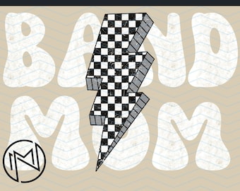 Band Mom school png for band shirts white text | digital download | Band Mama | music mom png | marching band mom