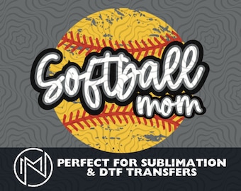 Softball Mom PNG| Softball Mom Shirt | Softball Mom Shirt PNG Digital Download | Softball Sublimation Design | Direct to film png