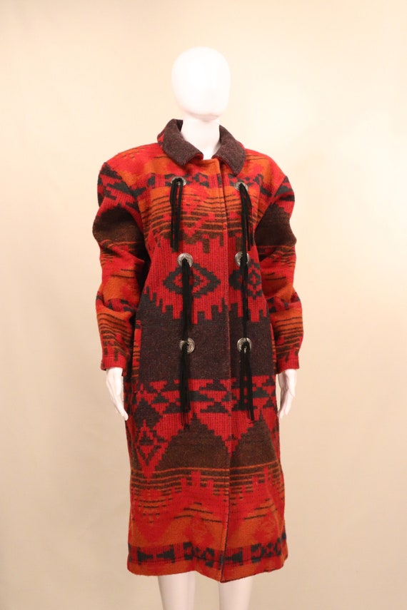 Vintage Woolrich Navajo Blanket Coat