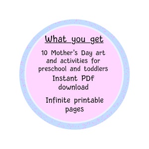Mother's Day Art and Activities for Preschool and Toddlers - Digital