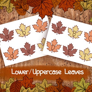 A-Z Fall Leaves Alphabet Activity - Instant Download