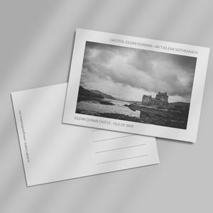 Château d'Eilean Donan - Île de Skye | Caisteal Eilean Donnain - An T-Eilean Sgitheanach - Photographie écossaise - Carte postale