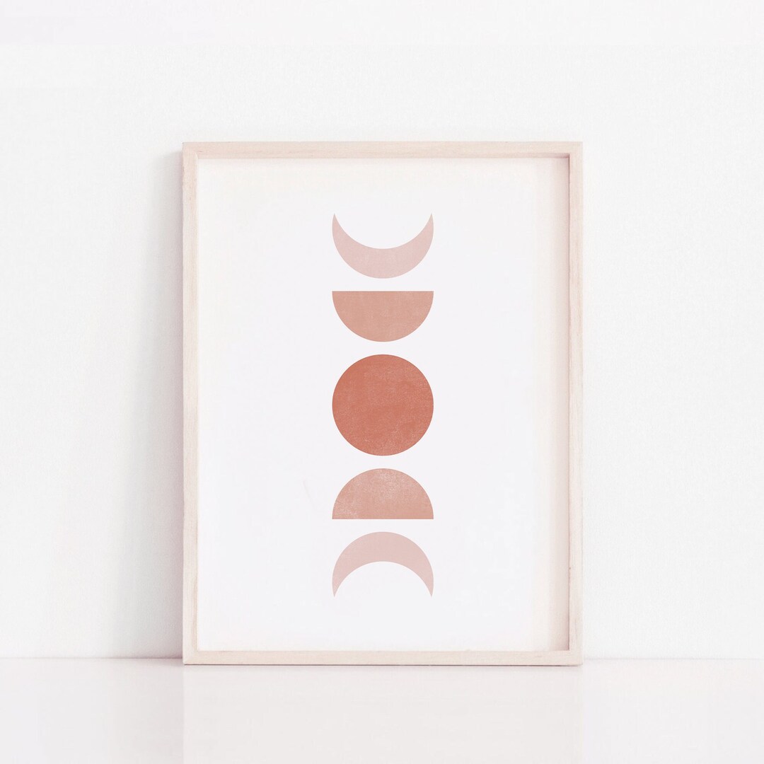 Moon Phases - Boho Art - Nursery Art - Printable Kid Wall Art - Digital ...