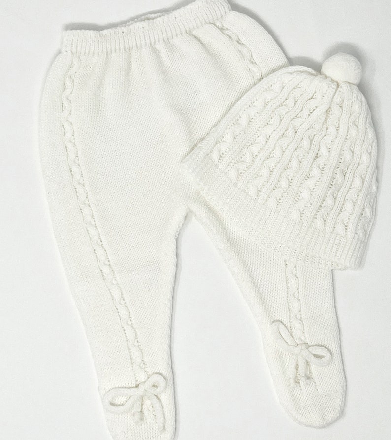 Newborn Baby Knitted Clothes Set Coming Home Infant Knit Etsy