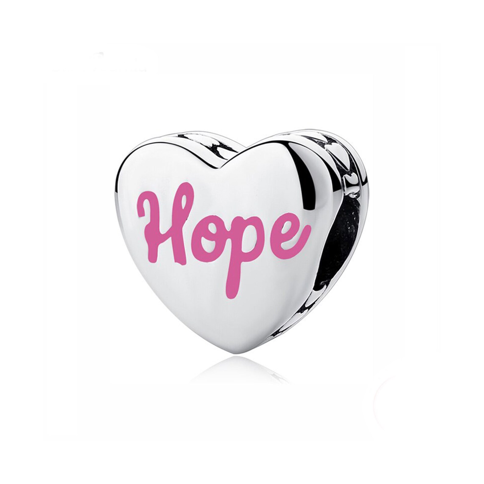 Hope Heart Charm For Pandora Bracelet Etsy