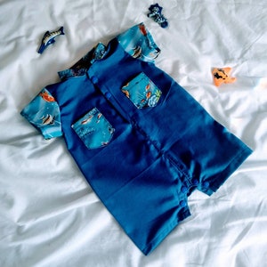 Fishy shirt romper