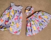 Cute Matching romper circle skirt and head band