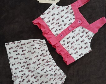 Mini mouse summer top and shorts set