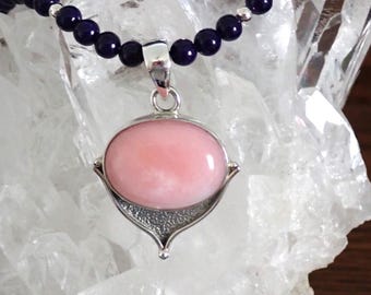 Mookaite Opal 925 Sterling Silver Pendant Riverstones Gemstone Necklace