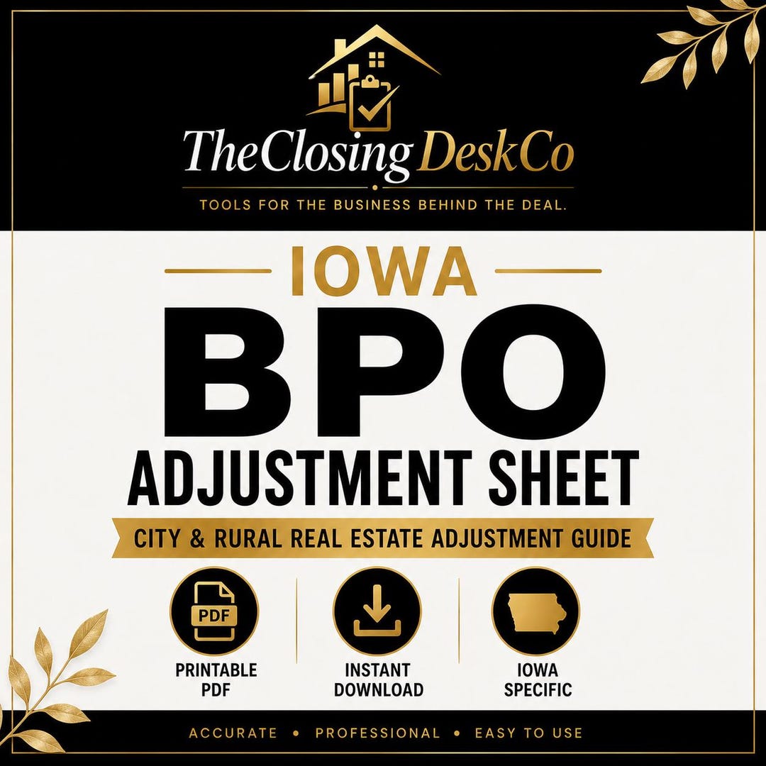 BPO Adjustment Guide Sheet - Etsy