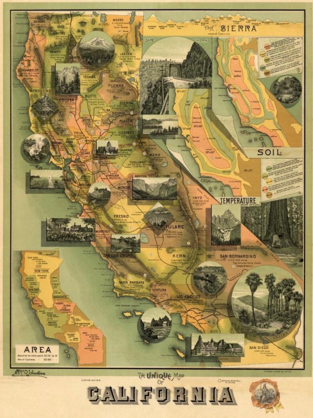 La Carte Unique de La Californie