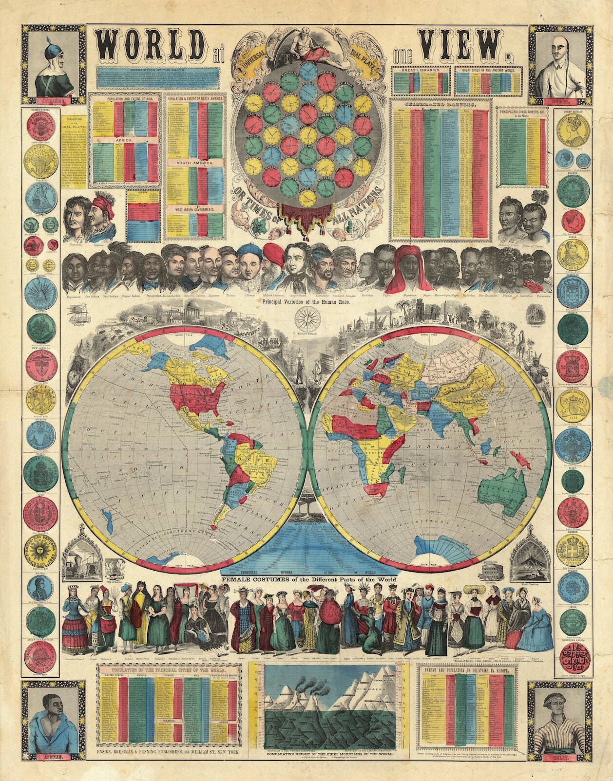 Le Monde à Une Vue Carte Picturale