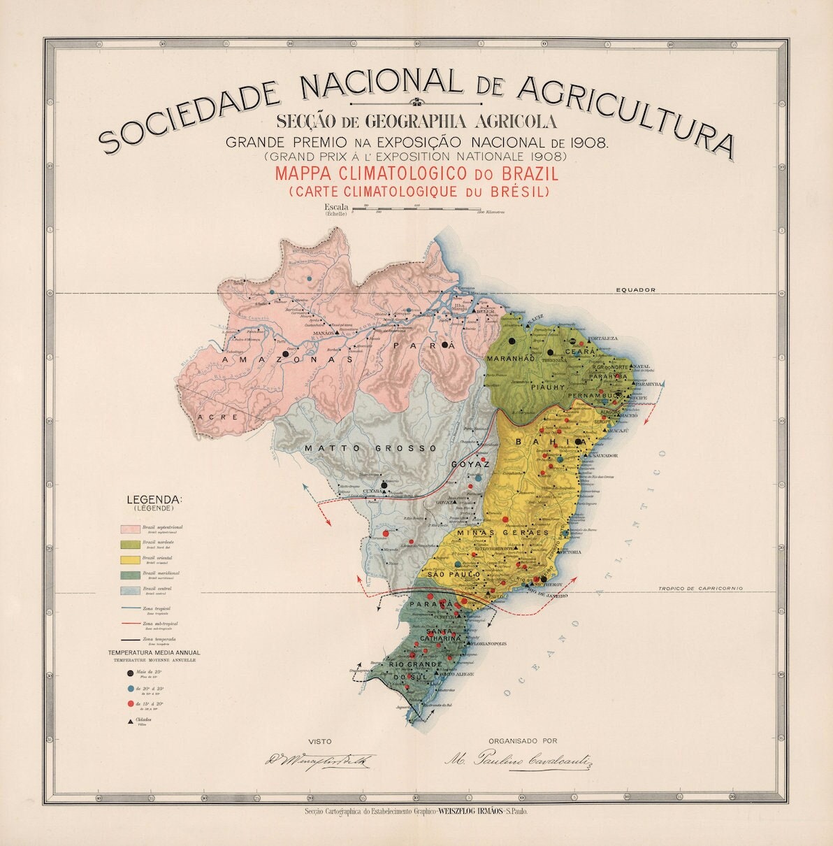 Carte Climatique Du Brésil