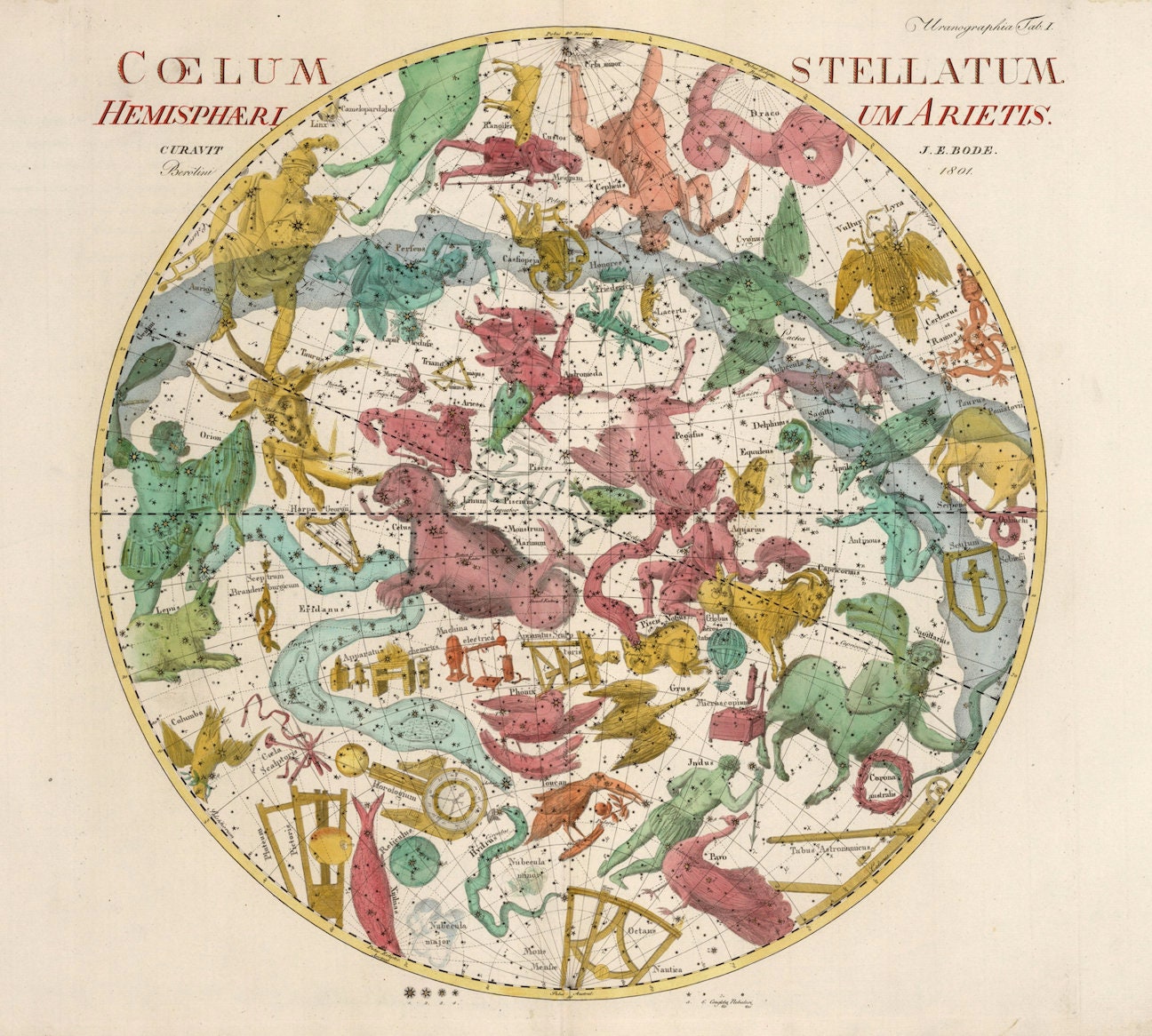 Affiche Cartographique Des Constellations