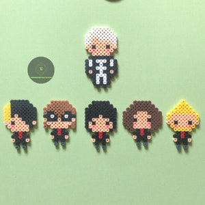MCR Perler Beads - My Chem Perler Sprites - Handmade Rock Band Keychains - Perler Art - Original Pixel Art
