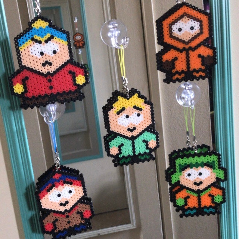 South Park Perler Beads , Potty Mouth Perler Beads , Handmade Pixel Art
