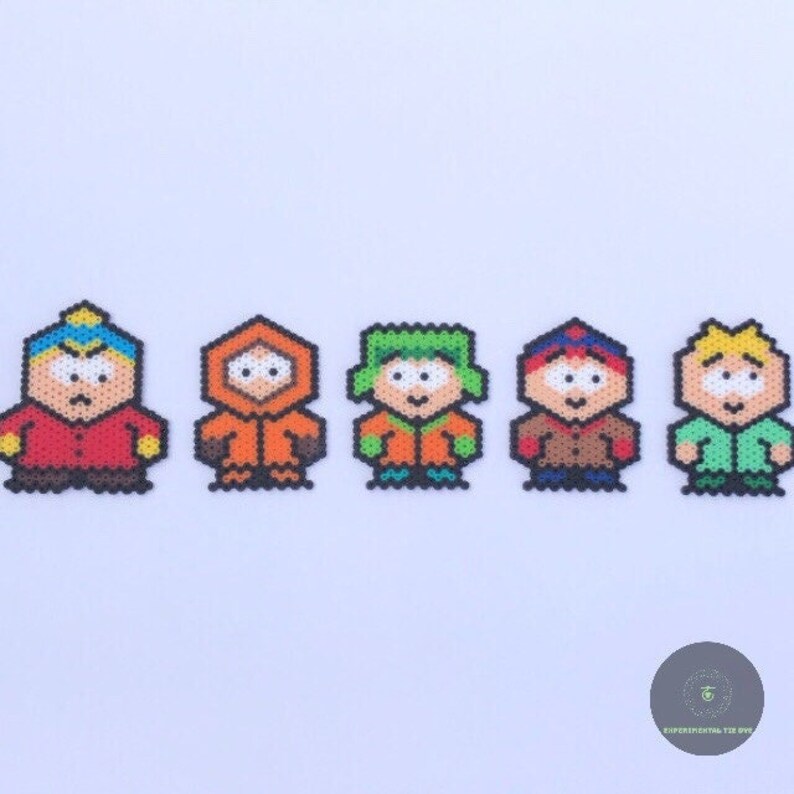 South Park Perler Beads , Potty Mouth Perler Beads , Handmade Pixel Art
