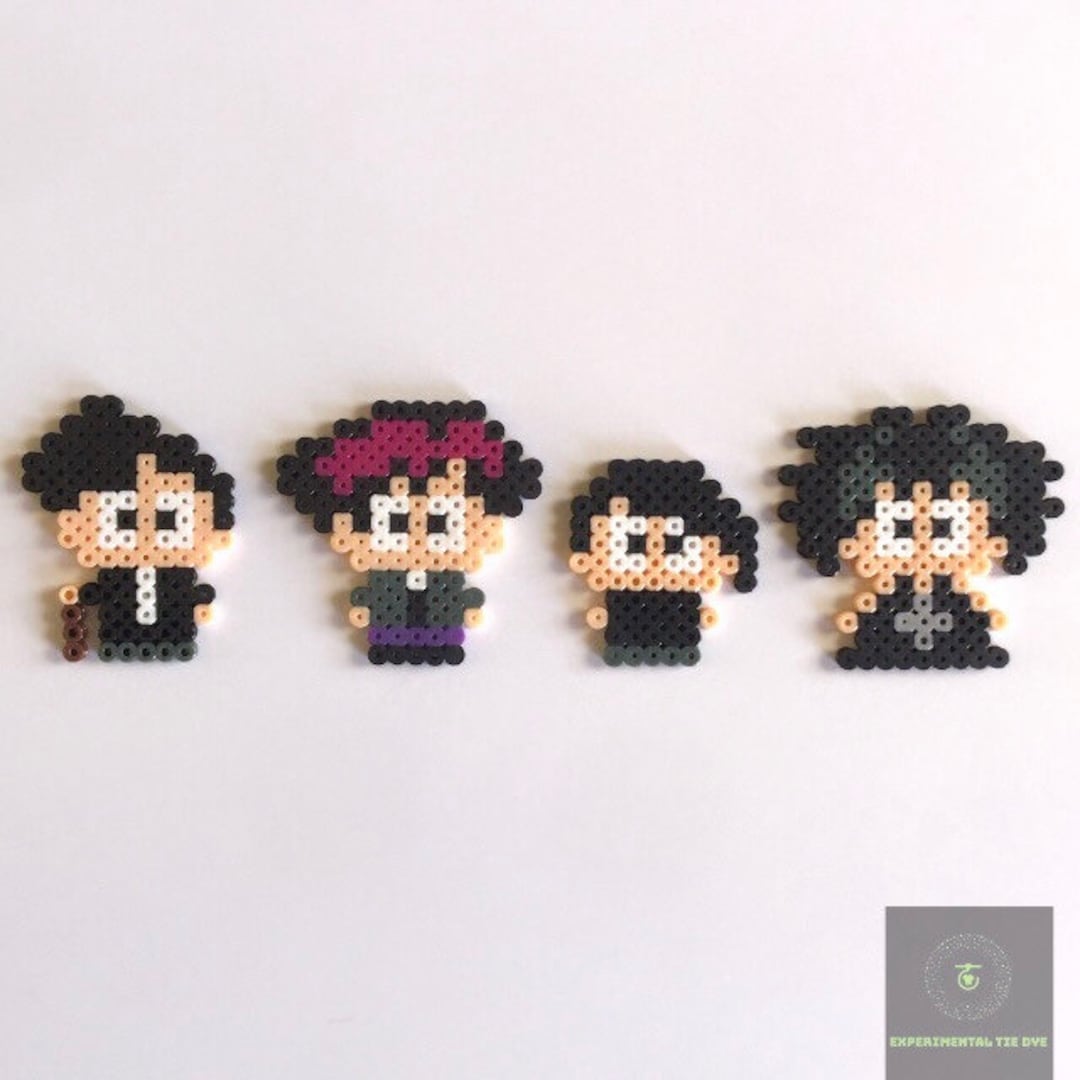 Perler Beads , Goth Kids Perler Keychains , Fuse Beads , Hama