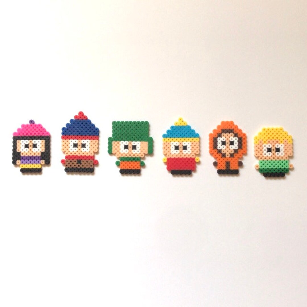South Park Perler Sprites, Potty Mouth Keychains , Birthday Gifts