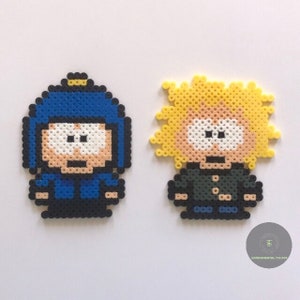 Perler Beads , Potty Mouth Perler Sprites , Tweek & Craig Fuse Beads , Handmade Hama Beads , Perler Keychains , Birthday Gifts