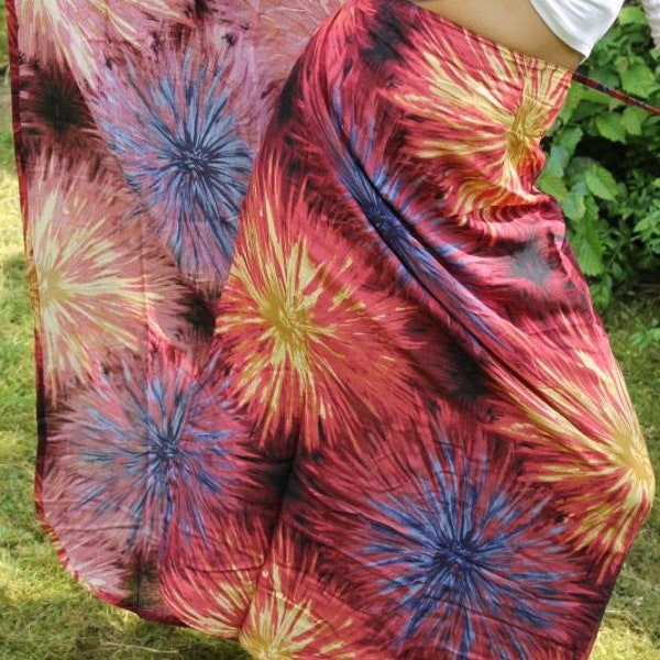 Sarong Wickelrock Pareo Sommerrock mit buntes Muster