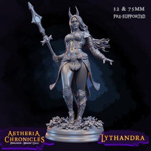 Lythandra Pinup Priest | 3D Resin Art,Tabletop Gaming Miniature,Catan,DnD,Wargaming,RPG,Scyth,Gloomhaven,Pathfinder,Gift,GM