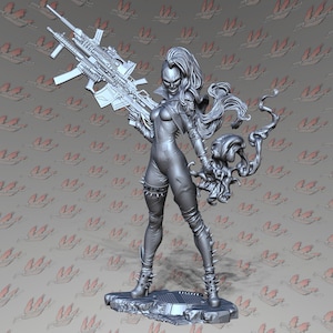She Spawn | 3D Resin Art,Fan Art,DnD,Crisis Protocol,Wargaming,RPG,Gloomhaven,Catan,Pathfinder,Tabletop Gaming Miniature,Villain,GM,Gift