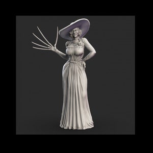 Lady Dimitrescu Vampire – REV Fan Art | 3D Resin Art | DnD,Diablo,Gloomhaven,RPG,Gift,Vampire,,Tabletop Gaming,Catan,Wargaming,Pinup,GM