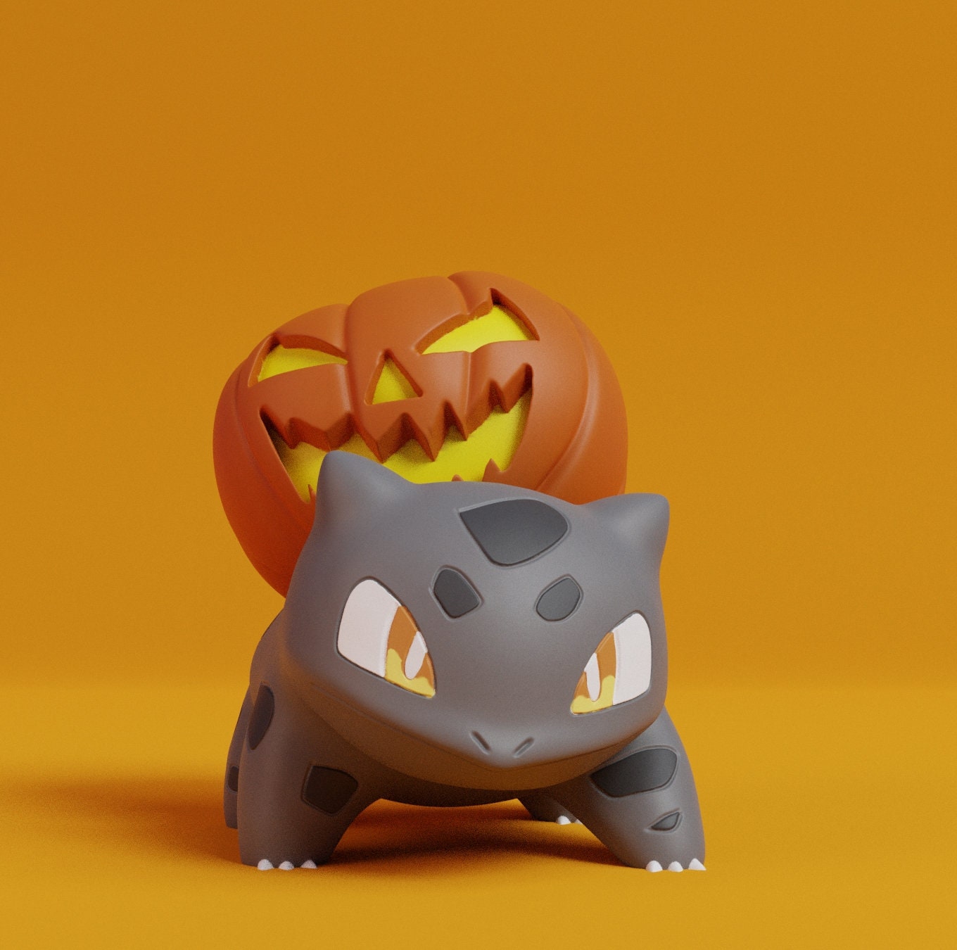 Halloween Bulbasaur Cosplay as Witch Pokemon Unite 