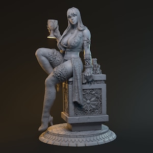 Merlin Alt Vers | Merlin Chronicles,3D Resin Art,Unpainted,Sexy,DnD,Gloomhaven,Catan, RPG,TTRPG,Painters Delight,Gift,GM