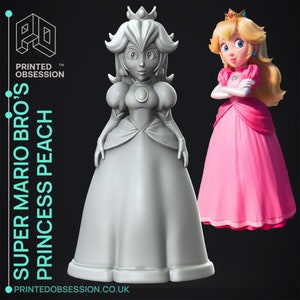 Princess Peach | Miniature |3D Resin Arted| Unpainted,3D Printed,DnD,Wargaming,RPG, Painters Delight,Gift,Fan Art,Mario,Video Game