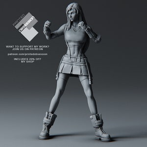 Anime Girl Miniatur: 3D Resin RPG Figur für DnD, Pathfinder