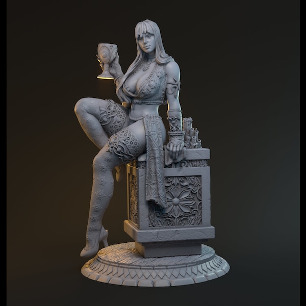 Merlin Alt Vers | Merlin Chronicles | Mythreal Games | Unpainted,Sexy,3D Printed, DnD, Wargaming, RPG,TTRPG,Painters Delight,Gift,3D Printed