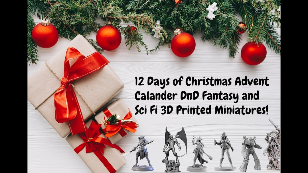 Dnd 12 Days of Christmas Advent Calendar, Scifi Miniature Advent