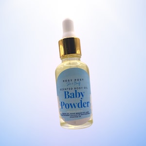 1 oz. Baby Powder Scented Body Oil, Baby Powder oil, Baby Powder, Baby Powder scent, baby powder, birthday gifts