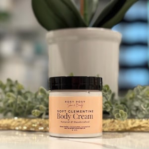 Soft Clementine Body Cream –4 oz. | Citrus Bliss, Sweet Orange Scent, Juicy Orange Scent