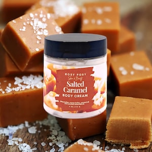 Crema corporal de caramelo salado de 113 ml, aroma a caramelo dulce, crema de caramelo, aceite corporal de caramelo salado, regalos de cumpleaños, gourmand