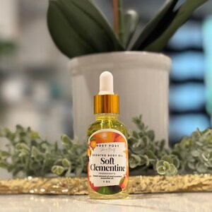 Soft Clementine Body Oil- 1 oz. Oil | Citrus Bliss, Sweet Orange Scent, Soft orange body oil