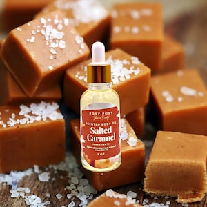1 once Huile pour le corps au caramel salé, parfum de caramel doux, crème de bonbons au caramel, huile pour le corps au caramel salé, huile pour le corps au caramel, été, cadeaux d'anniversaire